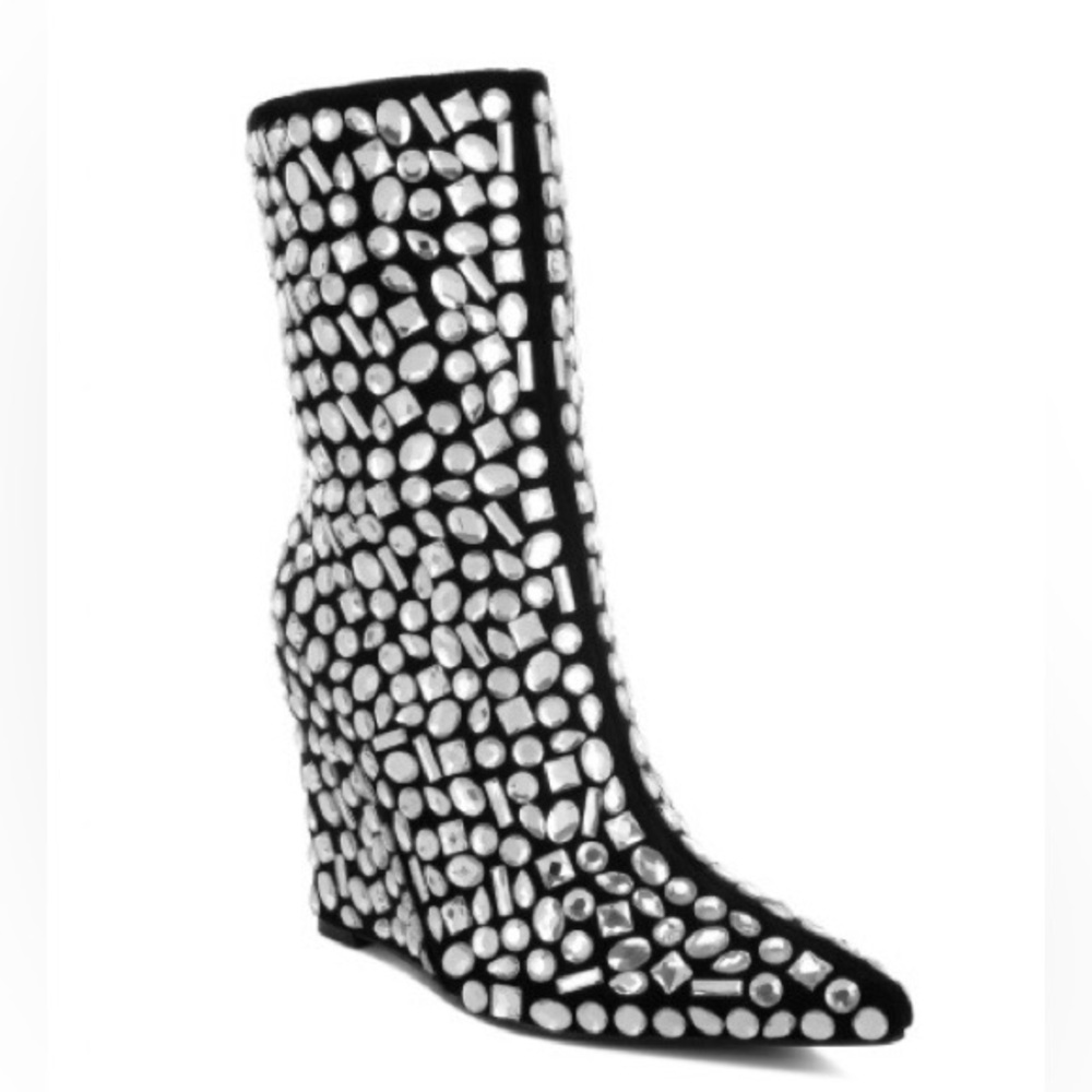 London Rag Rhinestone Booties - Picture 2 of 6